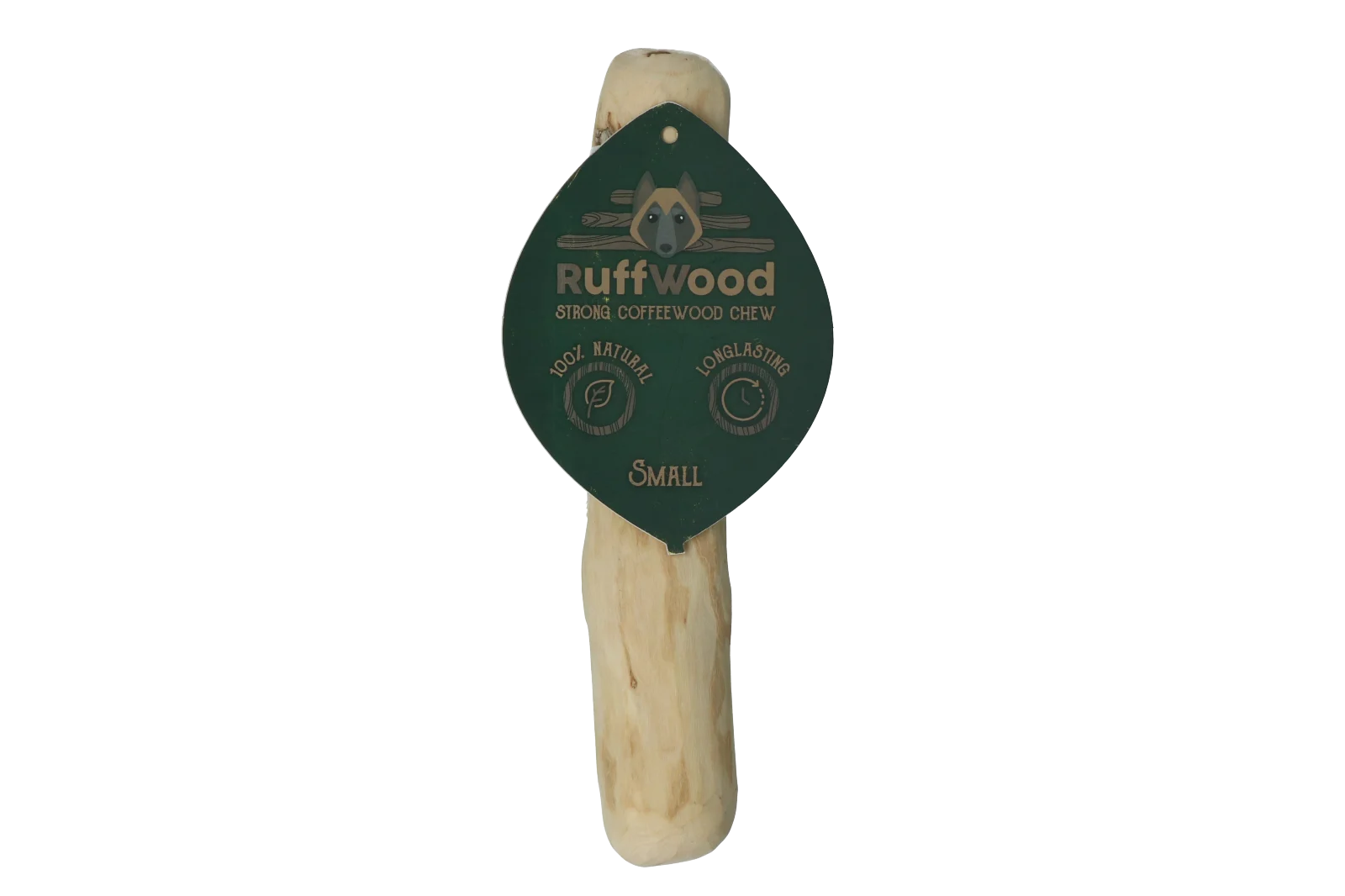RUFF0001.png Bâton à mâcher en bois de caféier, 20 cm – Ruffwood Coffee S – Image 1