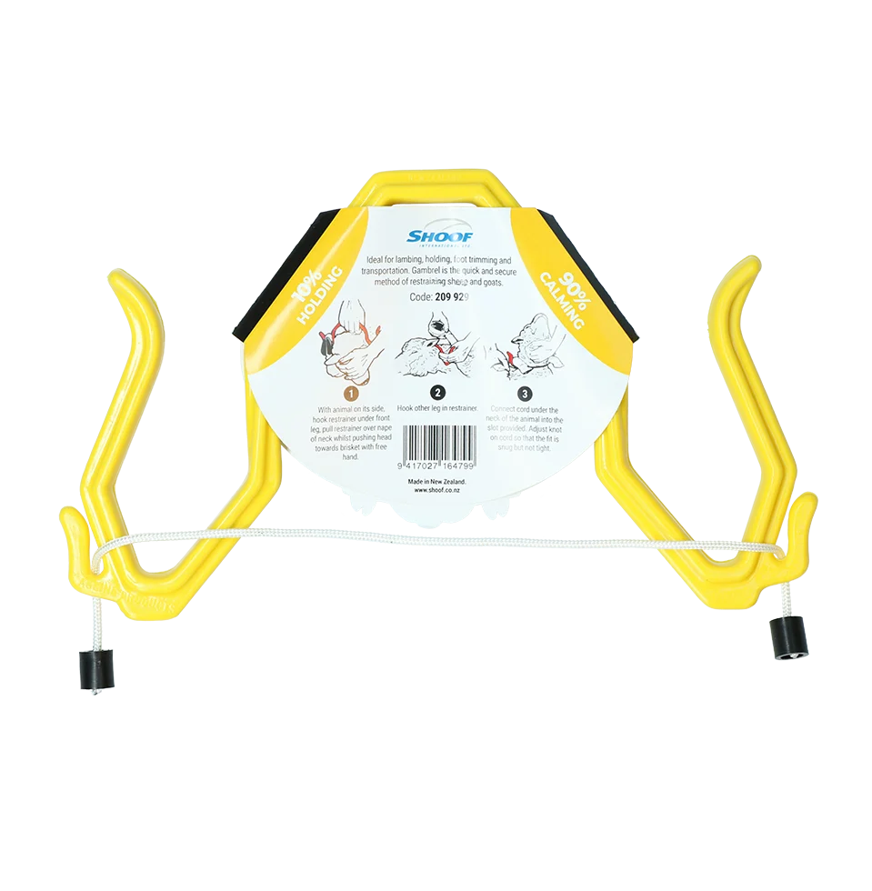Dispositif de contention pour moutons en polycarbonate, 22,5 cm – Shoof Gambrel Restrainer L – Image 3