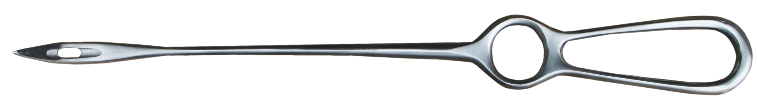 Aiguille pour bande vaginale, 30 cm – Génia Buhner