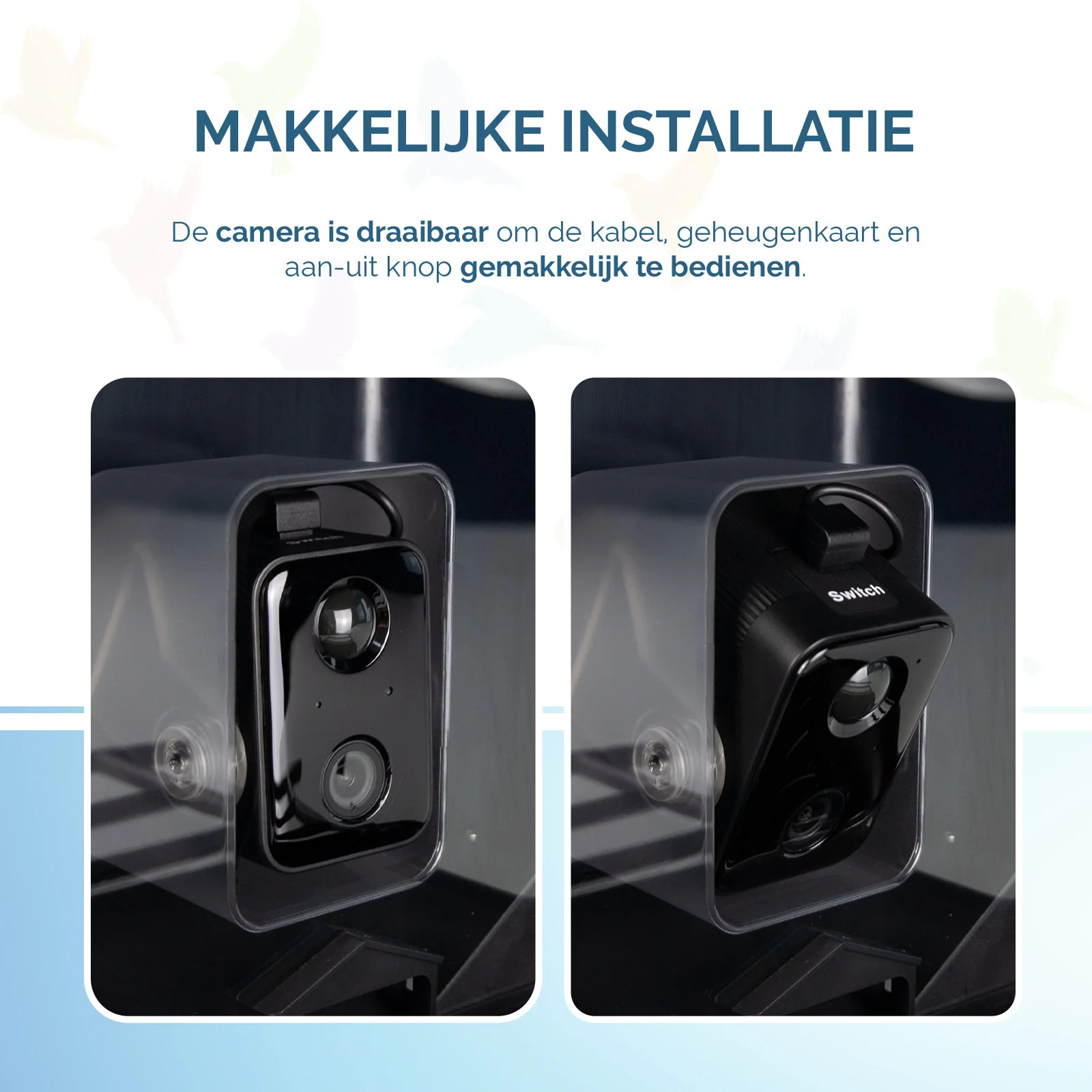 Mangeoire avec caméra et panneau solaire, 1,5 l – Hofman Animal Care AI Bird Feeder – Image 3
