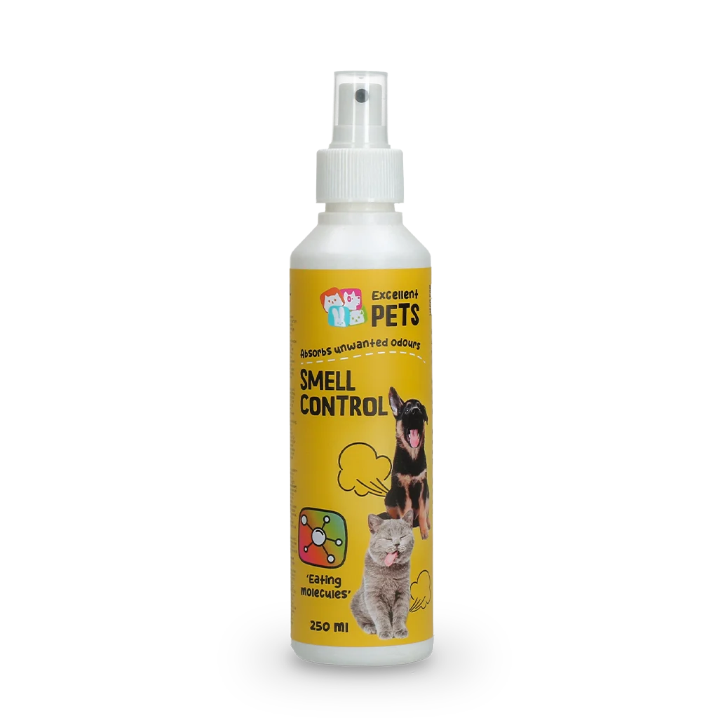 SMEL0251.png Désodorisant en spray pour les espaces de vie des animaux 250 ml – Excellent Pets Smell Control – Image 1