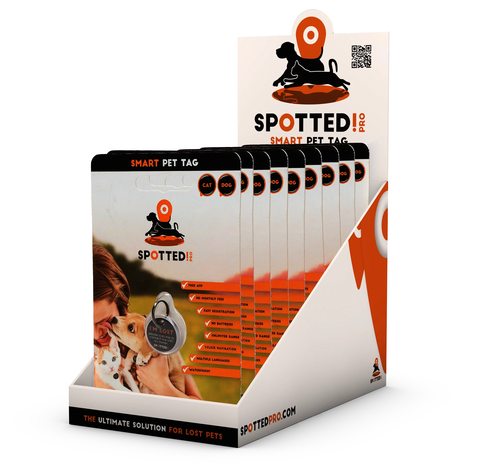 Médaille pour animaux S pour chien et chat, imperméable – Spotted! Pro – Image 2