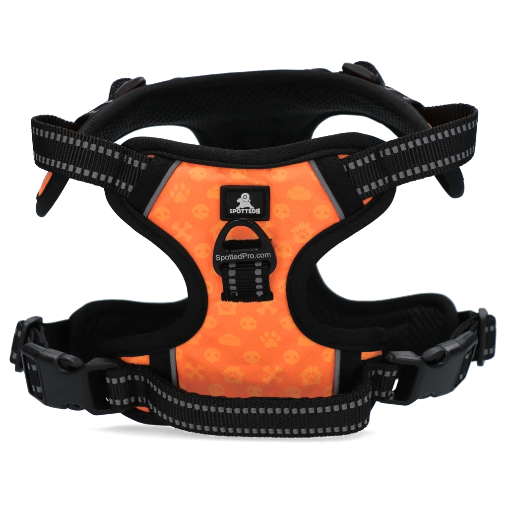 Harnais anti traction pour chien avec poignée, orange XS – Spotted! Pro No Pull – Image 3