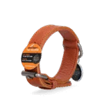 Collier pour chien en cuir avec médaille numérique, 55 cm, cognac – Spotted! Pro – Image 3