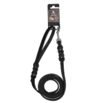 Laisse de présentation en cuir pour chien avec mousqueton, noire, 180 cm x 16 mm – Spotted! Pro – Image 2