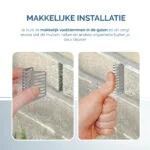 Grille anti nuisibles pour joint vertical en acier inoxydable, 5 cm, 20 pièces – Spouwsafe – Image 6