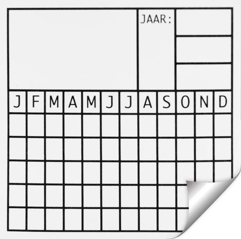 STIC0055.png Autocollant de date pour les dates d’inspection, 5 x 5 cm, 10 pièces – Hofman Pest Control Datum – Image 1