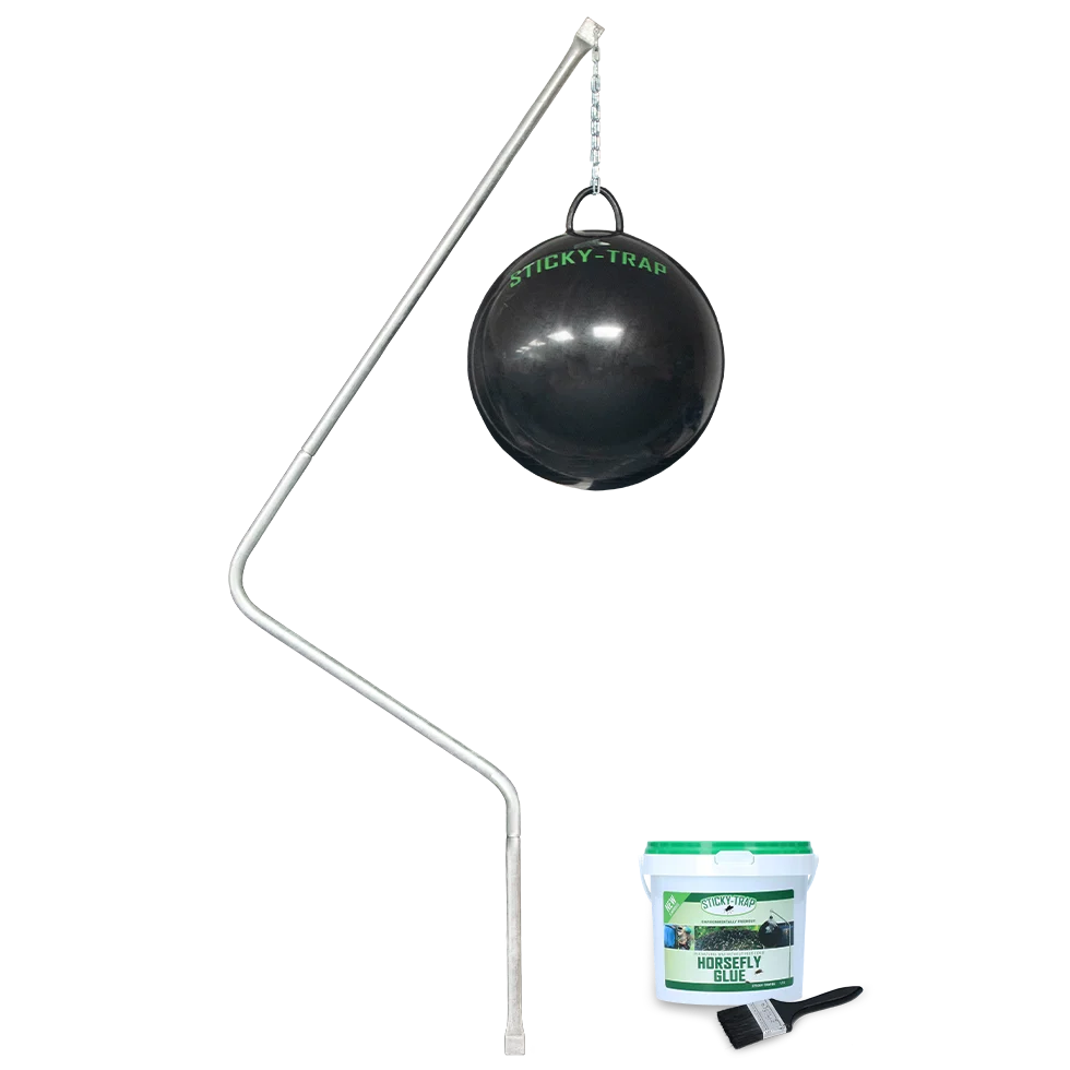 Piège à taons avec boule de 60 cm et 1,5 l de colle – Sticky Trap Glue piège complet Heavy – Image 1