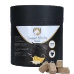 Friandises pour chevaux à la banane, à faible teneur en sucre, 1,2 kg – Excellent Horse Sweet Blocks