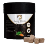 Friandises pour chevaux à la carotte, pauvres en sucre, 1,2 kg – Excellent Horse Sweet Blocks