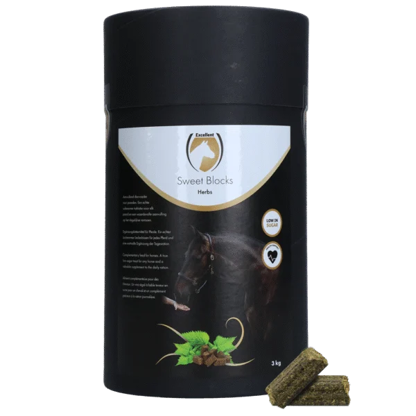 Friandises pour chevaux aux herbes, 3 kg – Excellent Horse Sweet Blocks Herbs