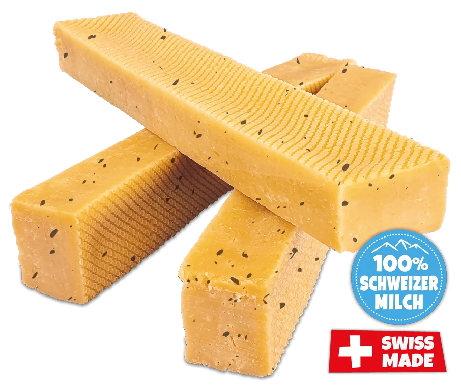 Bâtonnet de fromage pour chien à la truffe noire, taille S – SwissCowers Cheese Bars Truffle S – Image 2