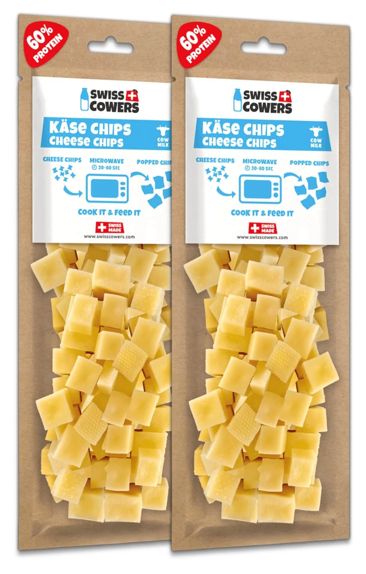 Dés de fromage à cuire pour chiens – SwissCowers Cheese Chips – Image 2