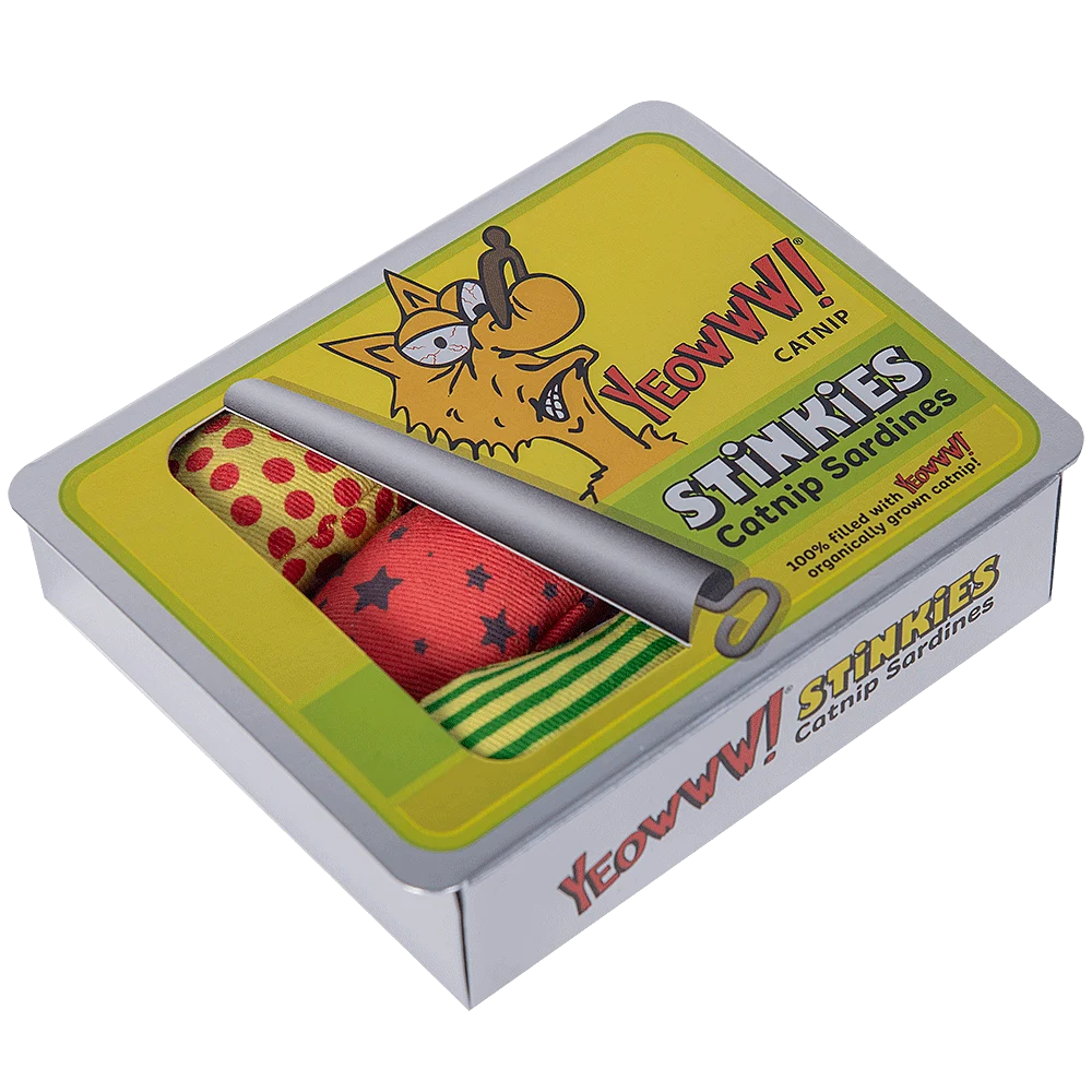 Sardines, jouets pour chat à la cataire – Yeowww! Stinkies Catnip Sardines Trio – Image 3