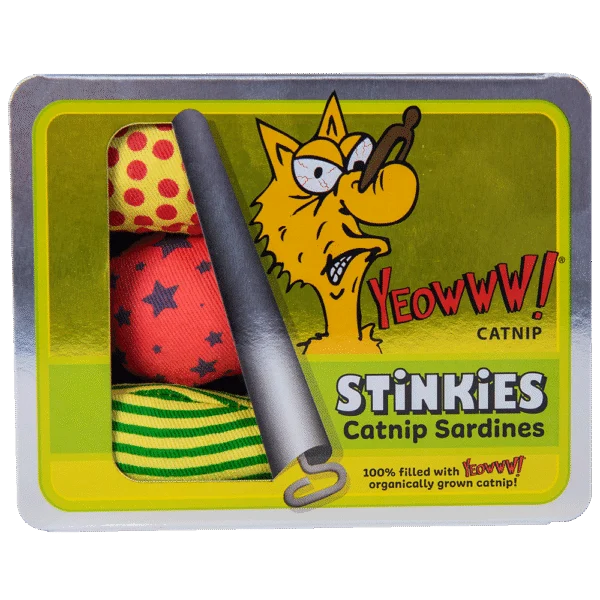 Sardines, jouets pour chat à la cataire – Yeowww! Stinkies Catnip Sardines Trio