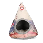 Tipi pour chat avec coussin, 42 x 56 cm – Takara Tipi Yin Yang