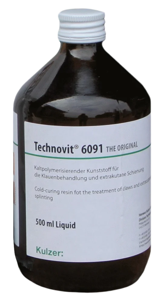 Liquide pour blocs pour onglons, 500 ml – Kulzer Technovit 6091 – Image 1