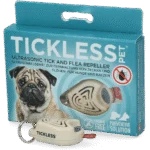 Répulsif à ultrasons contre les tiques et les puces pour chien et chat, beige – Tickless Pet