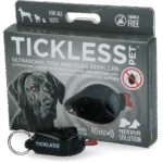 Répulsif à tiques et puces pour chien et chat à ultrasons, noir – Tickless Pet