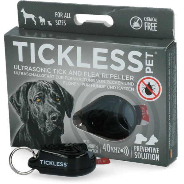 Répulsif à tiques et puces pour chien et chat à ultrasons, noir – Tickless Pet