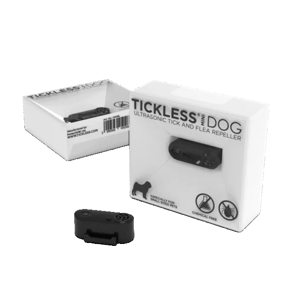 Répulsif à tiques et à puces pour petits chiens, rechargeable, noir – Tickless Mini Dog