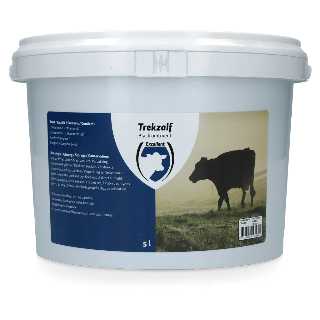 Pommade à tirer avec 4% de camphre et 15% d’ichtammol, 5 l – Excellent Trekzalf – Image 1