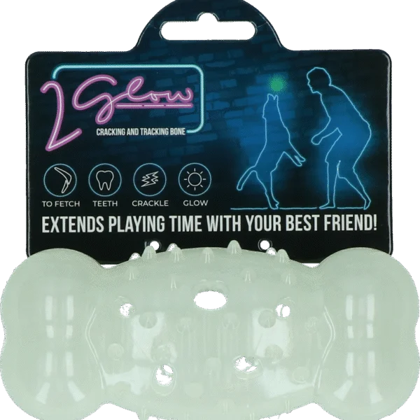 Os lumineux pour chien – 2 Glow Cracking & Tracking Bone