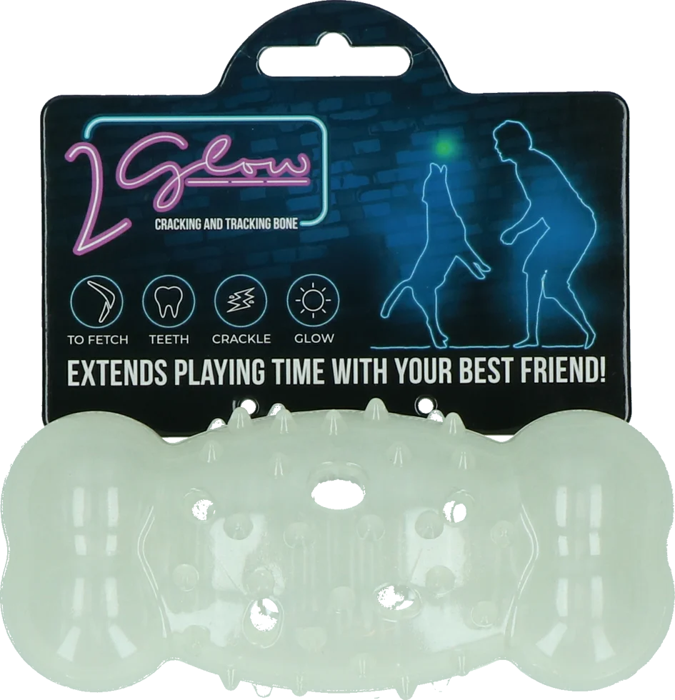 Os lumineux pour chien – 2 Glow Cracking & Tracking Bone – Image 1