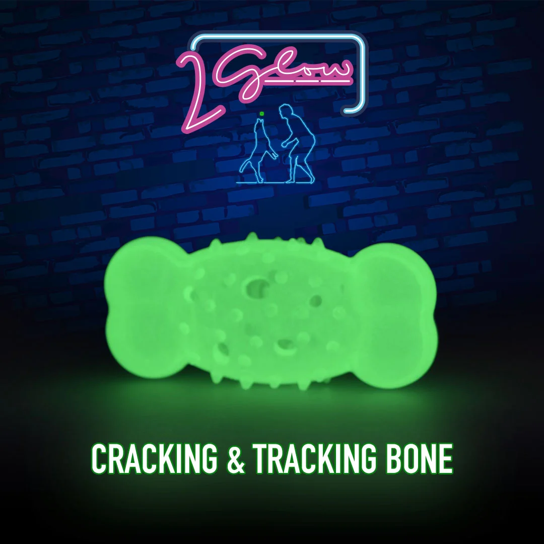 Os lumineux pour chien – 2 Glow Cracking & Tracking Bone – Image 3