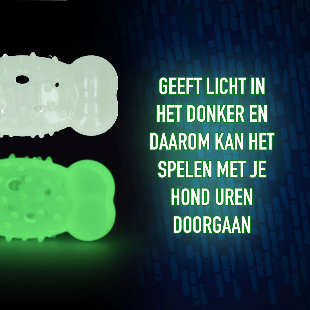 Os lumineux pour chien – 2 Glow Cracking & Tracking Bone – Image 4