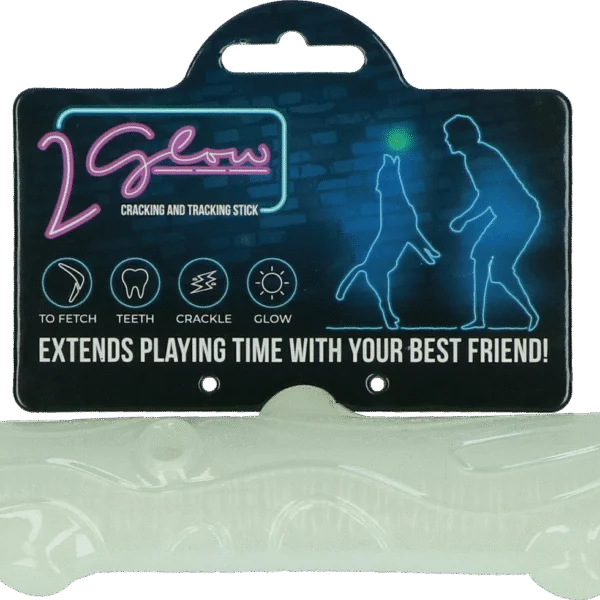 Bâton de jeu lumineux pour chiens – 2 Glow Cracking & Tracking Stick