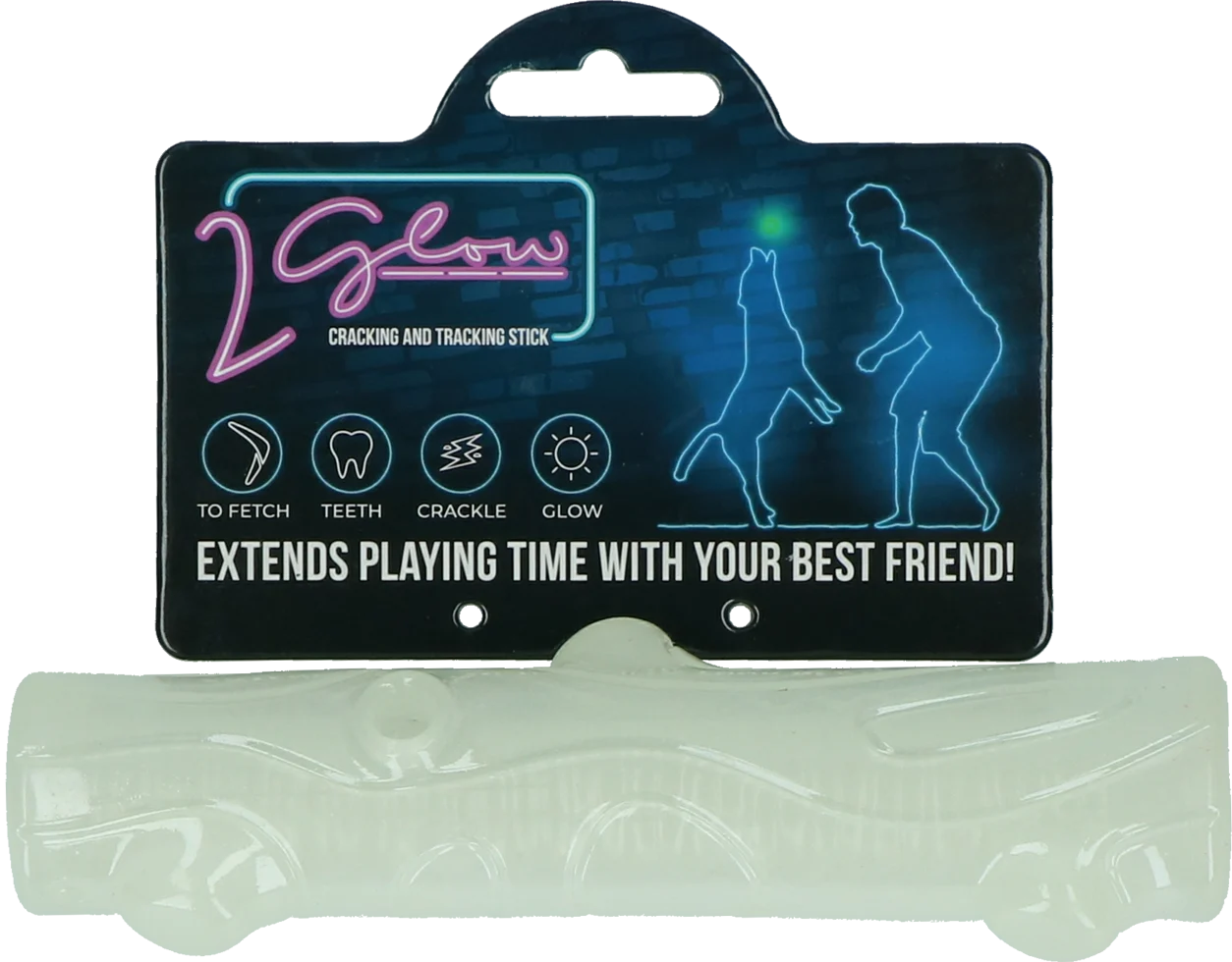 Bâton de jeu lumineux pour chiens – 2 Glow Cracking & Tracking Stick – Image 1