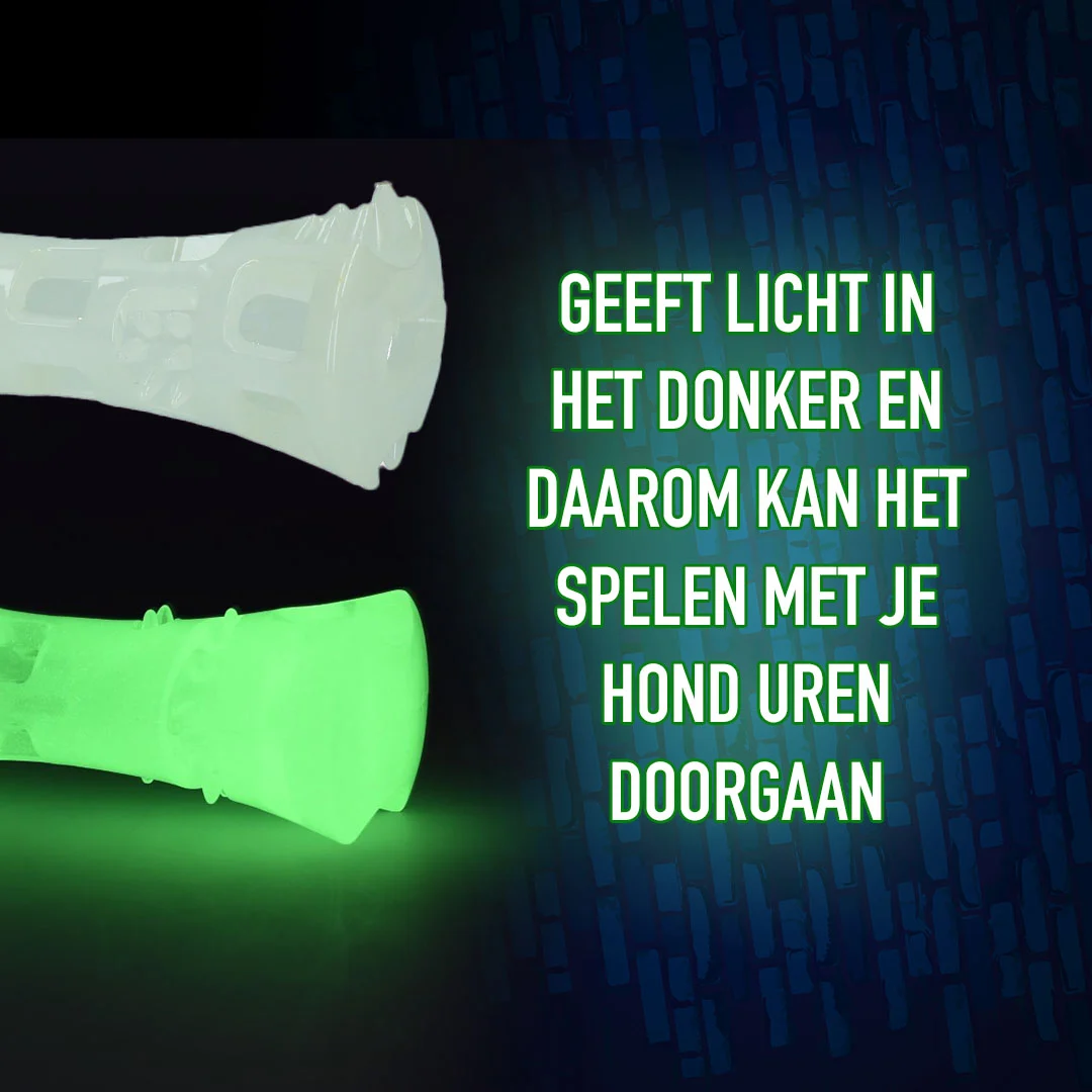 Os à mâcher lumineux pour chien – 2 Glow Treat Bone of it's Own – Image 4
