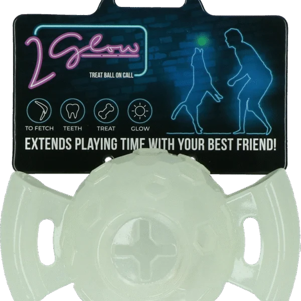 Balle lumineuse pour chien – 2 Glow Treat Ball on Call