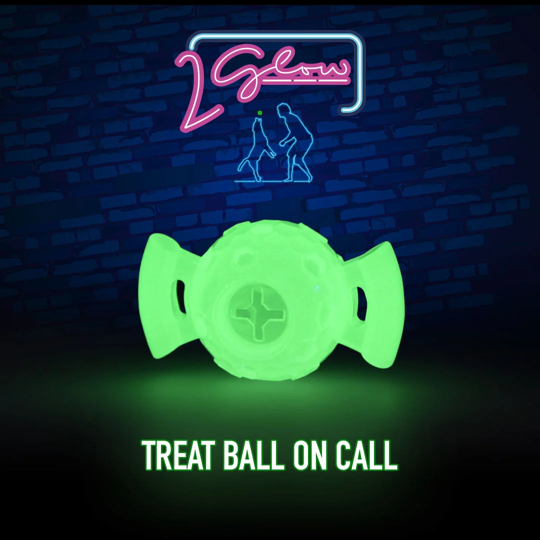 Balle lumineuse pour chien – 2 Glow Treat Ball on Call – Image 3