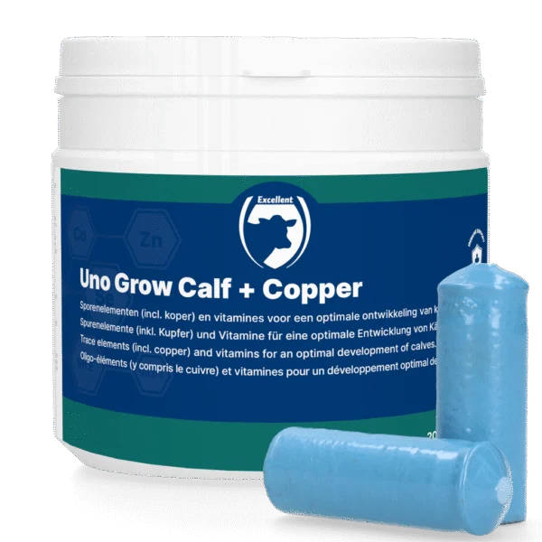 Bolus minéral avec cuivre pour veaux, 20 x 40,5 g – Excellent Uno Grow Calf + Copper