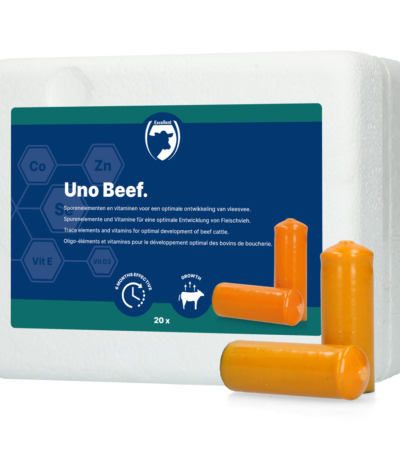 Bolus minéral pour bovins à viande, 20 x 112 g – Excellent Uno Vleesvee