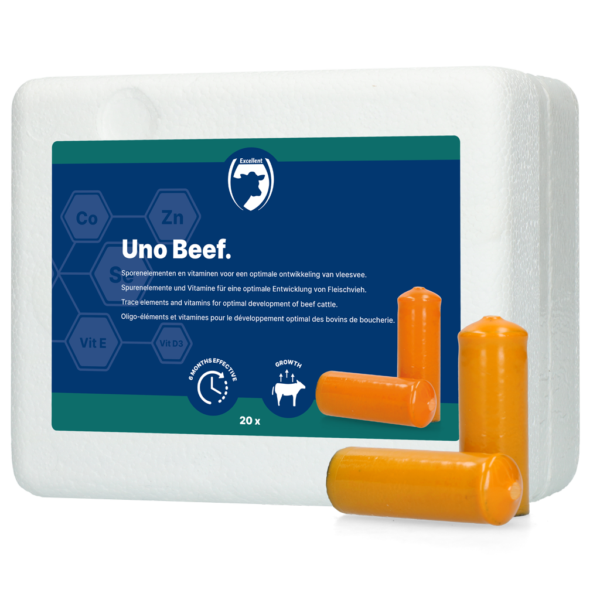 Bolus minéral pour bovins à viande, 20 x 112 g – Excellent Uno Vleesvee