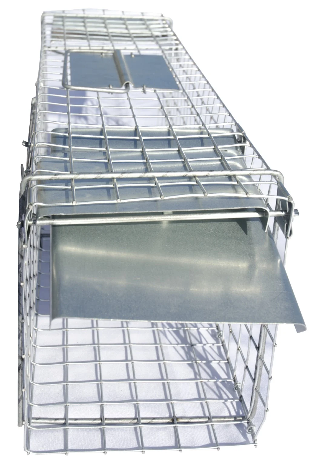 Piège de passage en acier galvanisé pour fouines et rats, 65 x 17 x 20 cm – Hofman Pest Control – Image 2