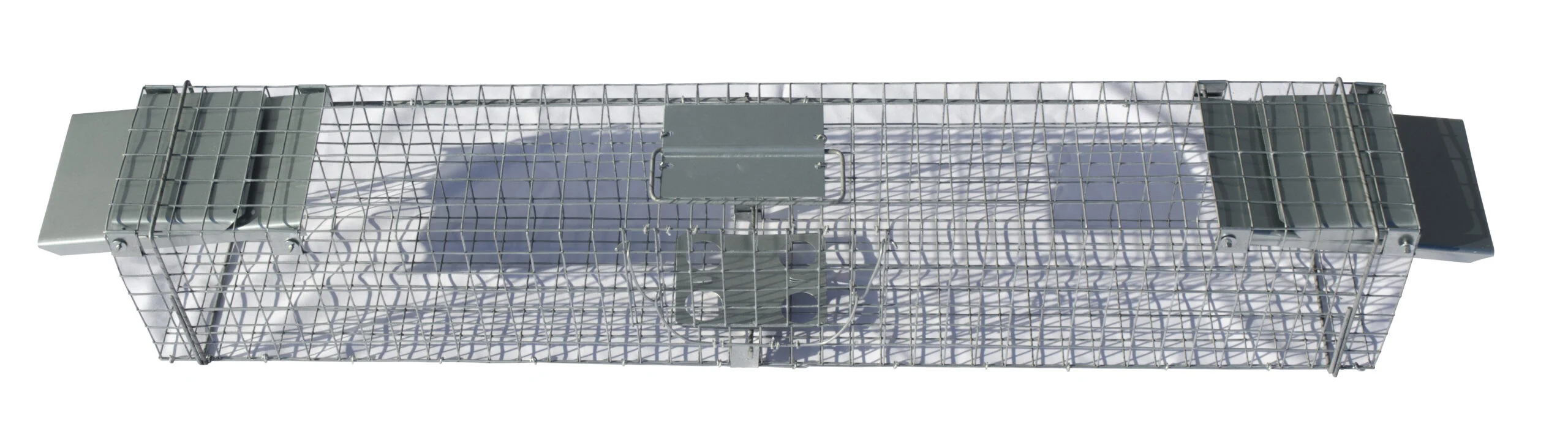 Piège cage en acier galvanisé pour fouines et rats, 102 x 17 x 20 cm – Hofman Pest Control – Image 2