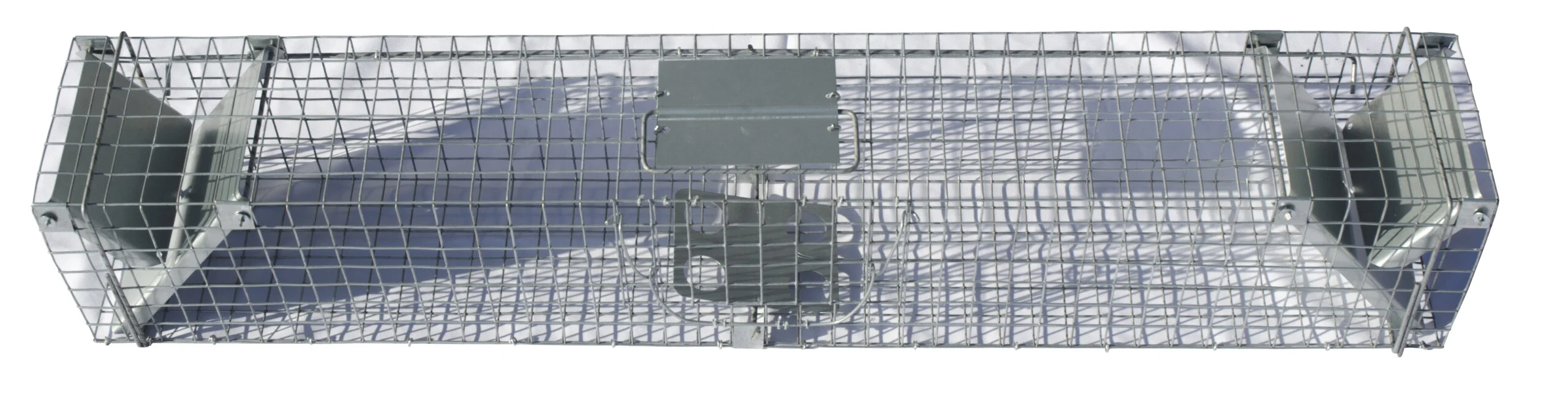 VAL00071.jpg Piège cage en acier galvanisé pour fouines et rats, 102 x 17 x 20 cm – Hofman Pest Control – Image 1