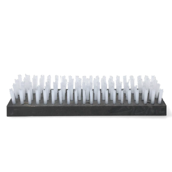 Brosse pour veaux à poils en nylon, blanche, 45 x 15 cm