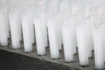 Brosse pour veaux à poils en nylon, blanche, 45 x 15 cm – Image 2