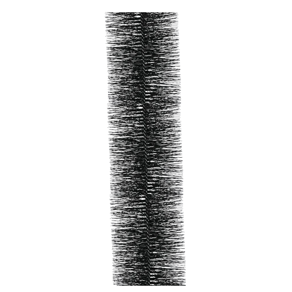 Brosse anti-intrusion pour tuiles, 1 m, Ø 200 mm – VentiStrip VentiBrush – Image 1