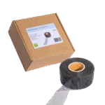Bande de ventilation en acier inoxydable contre les nuisibles, noire, 30 m x 8 cm – VentiStrip