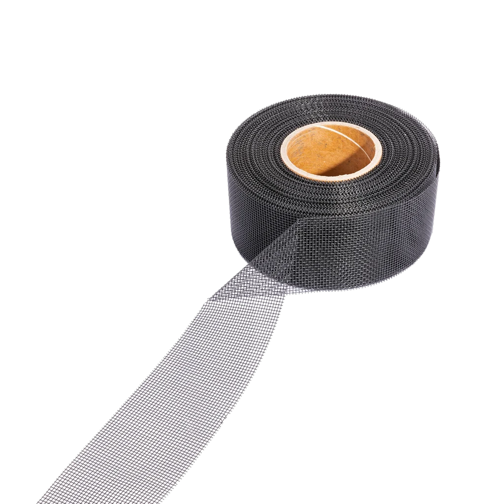 Bande de ventilation en acier inoxydable contre les nuisibles, noire, 30 m x 8 cm – VentiStrip – Image 2