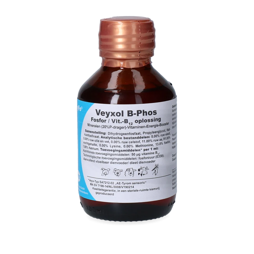 VEYX0017.png Aliment complémentaire pour vaches laitières avec phosphore et vitamine B12, 100 ml – Veyx Veyfo Veyxol B-Phos – Image 1