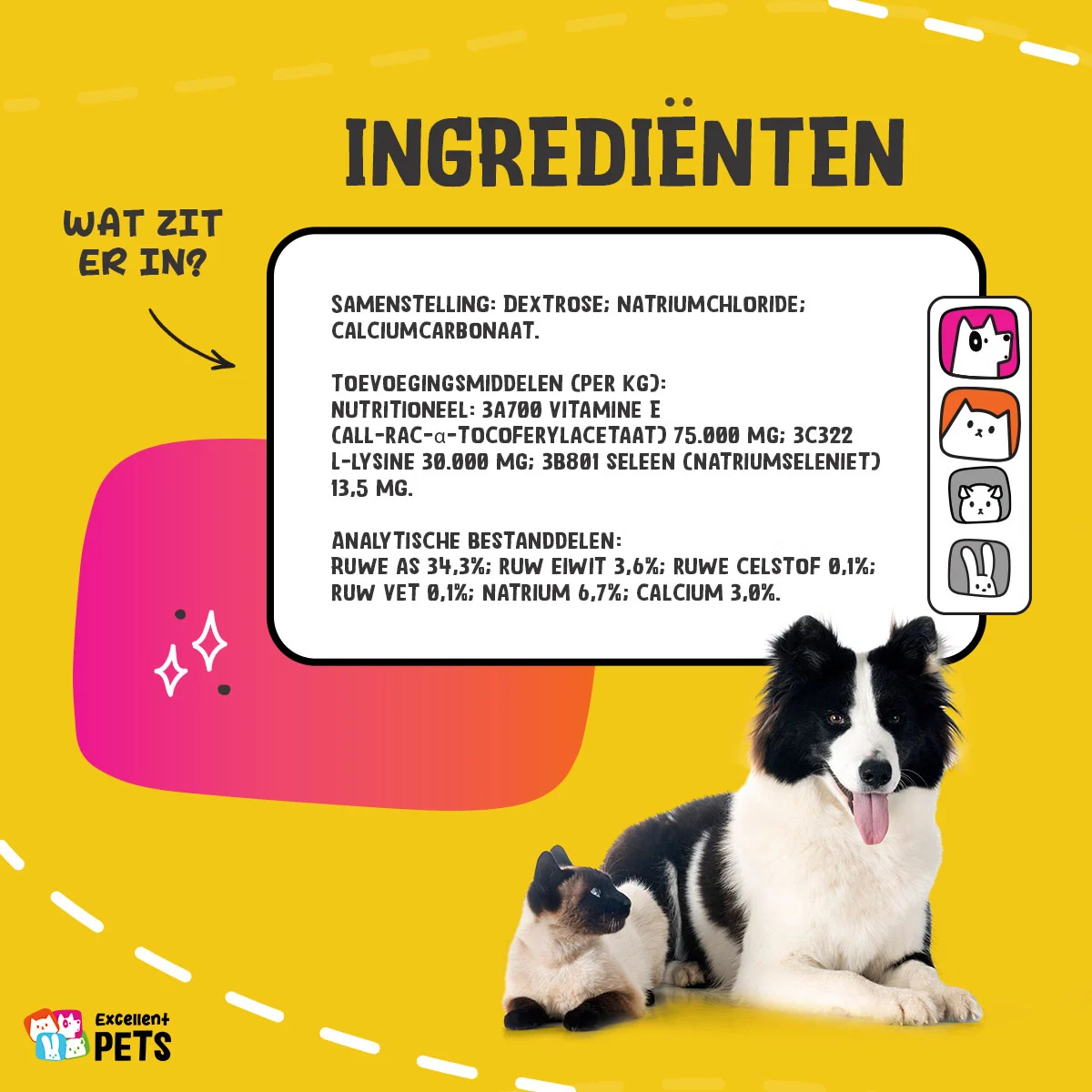 Poudre complémentaire pour chiens et chats avec vitamine E et sélénium, 250 g – Excellent Pets Vitamin E+ – Image 4