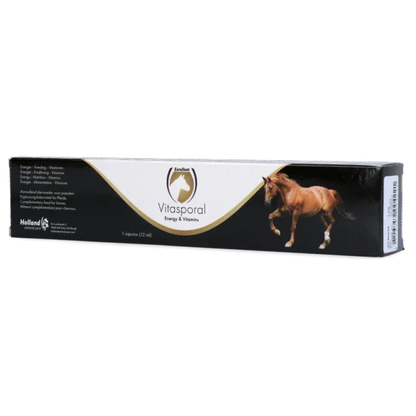 Complément énergétique pour chevaux avec vitamines A et D, 12 ml – Excellent Horse Vitasporal