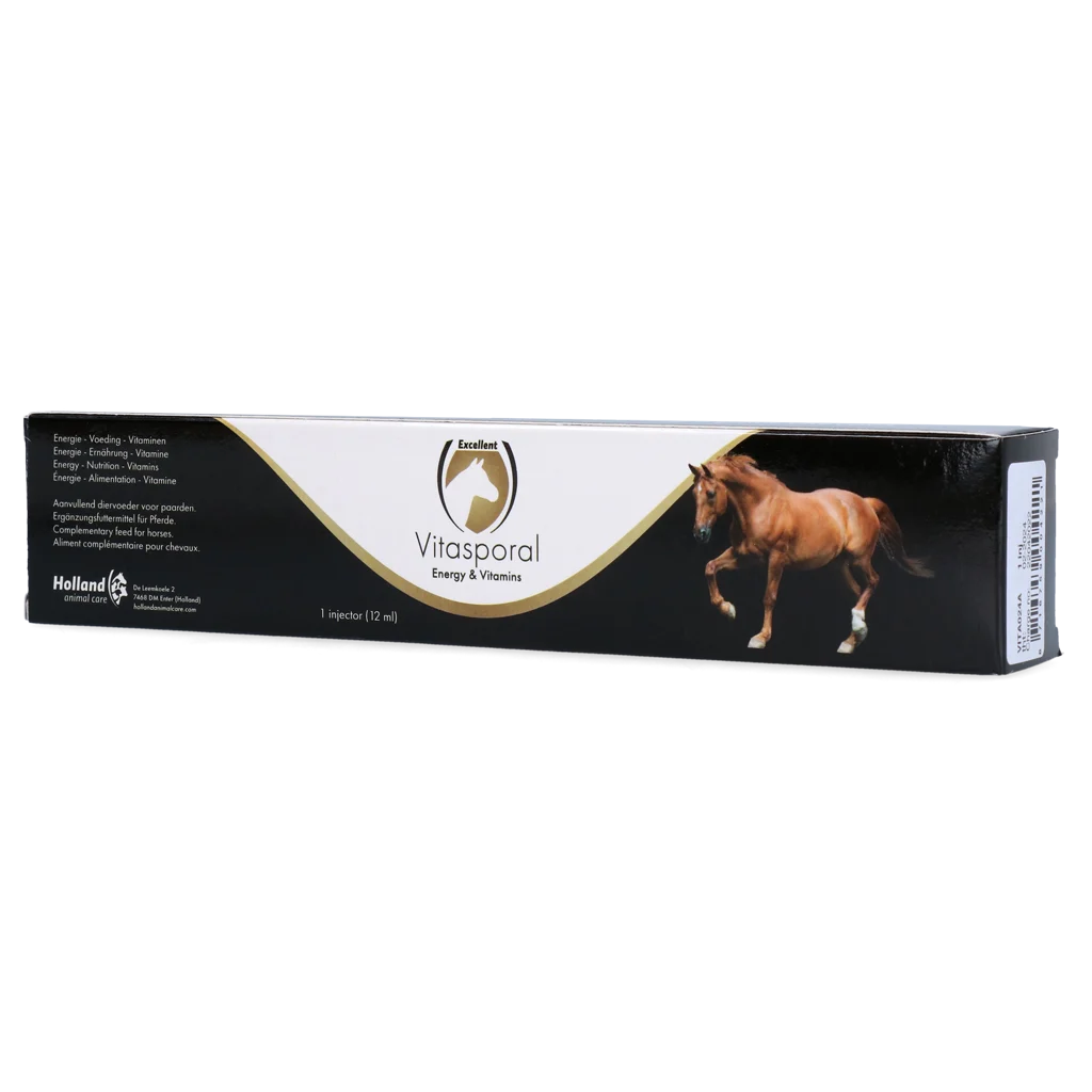 Complément énergétique pour chevaux avec vitamines A et D, 12 ml – Excellent Horse Vitasporal – Image 1